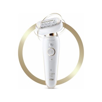 Braun Silk-epil 9 Flex 9001 Kablosuz Islak - Kuru Epilatör + Seyahat Çantası Beyaz