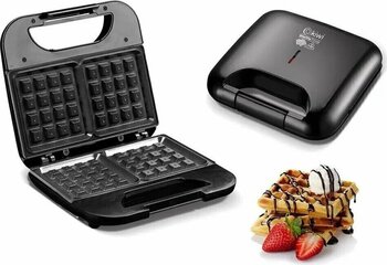 Kiwi Ksm-2405w 2 Plaka Siyah Kare 750 W Waffle Makinesi