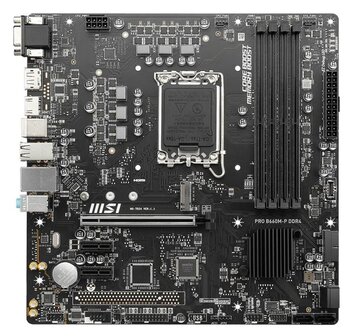 Msı Pro B660m-P Ddr4 Intel B660, Lga1700, Ddr4, 4600(Oc), Pcı-E Gen 4, M.2, Usb3.2, 1G Lan, Microatx Anakart