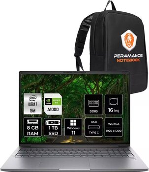 Hp Zbook Power G11 Ultra7 155H 8Gb 1Tb Ssd Rtxa1000/6Gb 16'' Wuxga W11H İş İstasyonu & Per4 Çanta