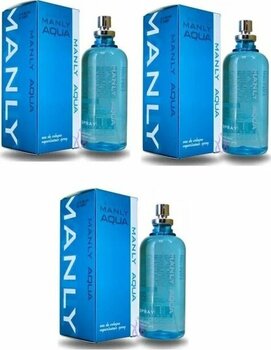 Manly Aqua Turkuaz Erkek Parfüm Edc 125 Ml X 3