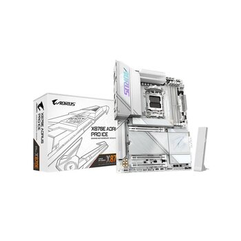 Gıgabyte X870e Aorus Pro Ice Amd X870 Soket Am5 Ddr5 8000Mhz (Oc) Wıfı 7 Atx Anakart