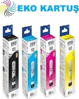 Eko Kartuş Epson Ecotank L3150 (103 4 Renk) Takım Mürekkep