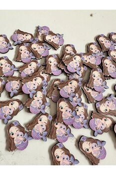 Karudesignn 20 adet 4 cm Ahşap Figür