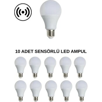Cata CT-4259 Sensörlü LED Ampul 15W Beyaz Işık- 10’lu Paket - RGB