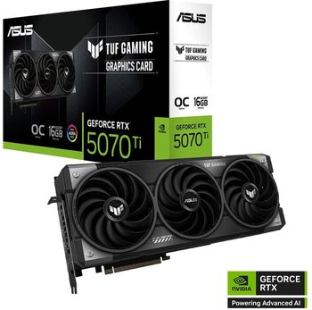 Asus -Tuf-Rtx5070tı-O16g-Gamıng-Nvıdıa-Geforce-Rtx 5070 Tı-16Gb Gddr7-256Bıt--Oc-2Xhdmı-3Xdp-Rgb-Dl
