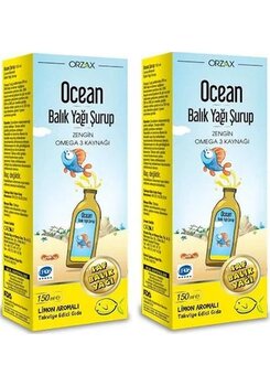 Ocean Omega 3 Şurup 150Ml. Limon Aromalı 2 Adet