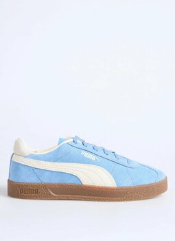 Puma 40151407 Club wSuede Leather F Mavi - Bej Kadın Lifestyle Ayakkabı 40 Numara
