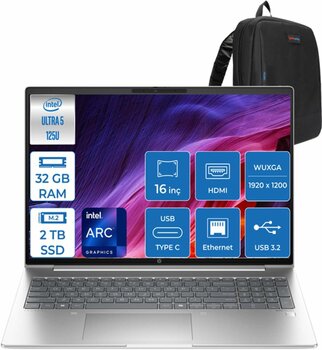 Hp Probook 460 G11 Intel Core Ultra 5 125U Ddr5 32GB 2tb SSD Intel® Aı Boost 16 Wuxga IPS Windows 11 Pro Taşınabilir Bilgisayar 9Y7S7ETP11 + Zettaçanta