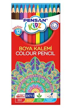Pensan KİDZ KURU BOYA KALEMİ 12Lİ TAM BOY
