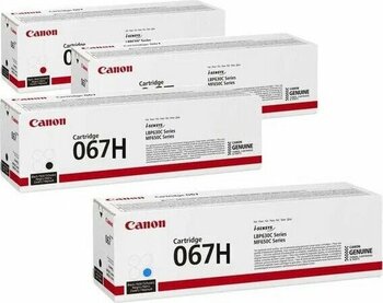 Canon CRG-067H 4 Renk (Siyah, Mavi, Kırmızı, Sarı) 1500/1200 Sayfa Toner Seti