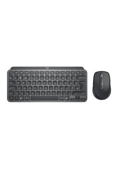 Logitech MX Keys Mini Combo Bolt Alıcılı Kablosuz Klavye + MX Anywhere 3 Mouse Seti Koyu Gri