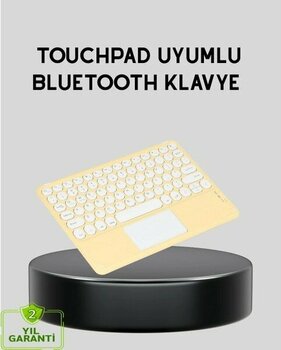 AyrStore Bluetooth Kablosuz Klavye – Ince Slim Model, Tablet ve Akıllı Tv Uyumlu, Sessiz Tuşlu Taşınabilir Klavye