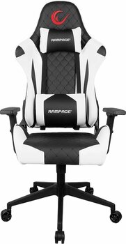 Rampage KL-R40 Throne Siyah/Beyaz Suni Deri Oyuncu Koltuğu