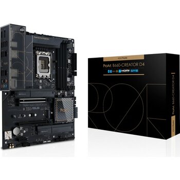 ASUS PROART B660-CREATOR D4 DDR4 HDMI DP PCIe 16X v4.0 1700p ATX