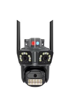 sgeteknoloji ALKESE 6MP 3 KAMERALI PTZ WIFI KAMERA 4K DIŞ CEPHE ALARMLI KABLOSUZ GÜVENLİK KAMERASI