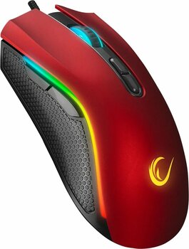 Rampage Smx-r44 V2 Makrolu Kırmızı 12800 Dpı Rgb Usb Drag Click Örgü Kablo Pro Gaming Oyuncu Mouse