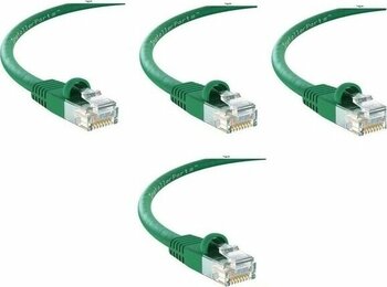 S-link Cat6 Yeşil 40 Metre Rj45 Lan Kablosu Uçları Hazır Takılı Bilgisayar Modem Internet Ethernet Kablosu