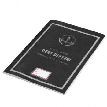 Gülpaş 8 Derslik Yoklamalı Ders Defteri Mavi Renkli Plastik Kapaklı 8 Adet