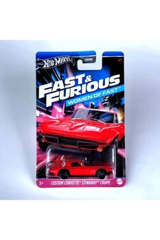HOT WHEELS CUSTOM CORVETTE STİNGRAY COUPE - Fast and Furious WOMEN OF FAST 2024 ( Hızlı ve Öfkeli )