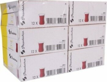Paşabahçe 42011 Düz Çay Bardağı 85 cc 72 Adet - Şeffaf