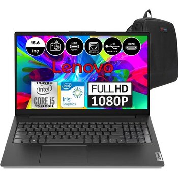Lenovo V15 Gen4 Intel Core I5 13420H 8gb 256GB SSD Windows 11 Home 15.6" Fhd Taşınabilir Bilgisayar 83A10091TRH01 + Weblegelsin Çanta - 256 GB - 8 GB