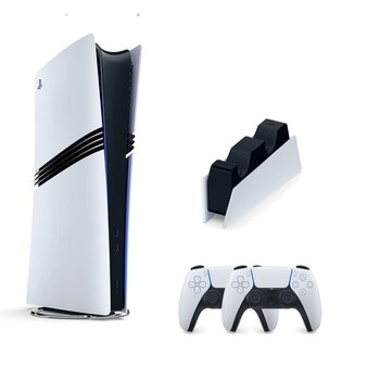 Playstation 5 Pro 2 TB Digital Edition + DualSense Kol + Şarj İstasyonu Beyaz