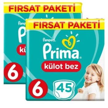 Prima Pants No:6 XLarge 90 Adet Külot Bebek Bezi