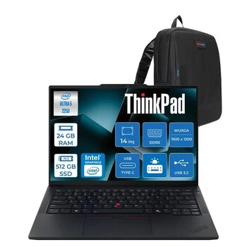 Lenovo Thinkpad E14 Gen 7 Intel Core Ultra 5 225U 24Gb Ddr5 512Gb Ssd Freedos Intel Aı Boost 14 Inç Wuxga (1920 X 1200) Ips 300Nıts Taşınabilir Bilgisayar 21Sx007dtxf07 + Zetta Çanta