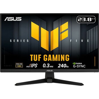 Asus Tuf Gamıng VG249QM5A 23.8 Fast IPS 1920X1080 0.3ms 240Hz 240Hz Dp HDMI Hoparlör Vesa 3yıl 99% Srgb, Gaming Aı, Elmb Monitör - Siyah