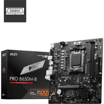 msi pro b650m-b 6800mhz(oc) rgb m.2 am5 ddr5 matx anakart