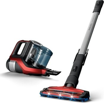 Philips SpeedPro Max Kırmızı Şarjlı Dikey Süpürge Power Blade - PowerCyclone 8 Teknolojisi