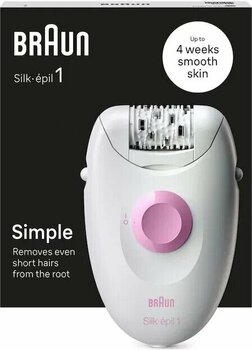 Braun Silk-épil 1 1-000 Beyaz - Pembe Epilatör