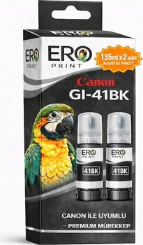 Canon Gı-41bk 4528c001 Siyah Uyumlu Mürekkep 135ml X 2'li Paket