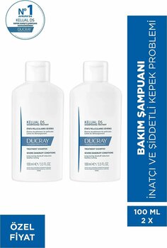 Ducray KELUAL DS İnatçı ve Şiddetli Kepek Karşıtı Şampuan 100 ML x 2 Avantajlı Paket