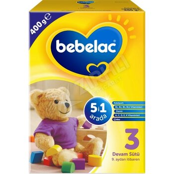 3 Adet Bebelac Devam Sütü No:3 400 gr