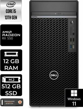Dell Optiplex 7010MT Intel Core I5 13500 12GB 512GB SSD RX550/4GB W11P N010O7010MTU Masaüstü Bilgisayar & PER4USB Bellek N010O7010MTUP407