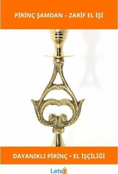 Letsii Zarif El Yapımı Pirinç Tekli Şamdan - Ev Dekorasyon - Çok Renkli