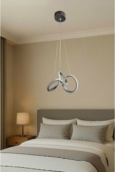 Ömür Avize  Taly Gri Kasa Ledli Avize