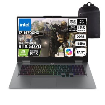 Lenovo Loq I7-14700hx 64-Gbddr5 4 Tbssd Rtx5070 (8gb-115w-Gddr7) 17.3" Fhd 165hz Windows 10 Pro + Hmf Sırt Çantası 83jh006htrhmf57