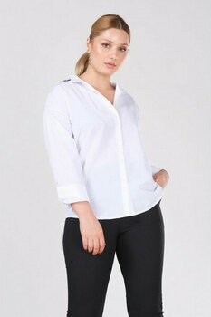 Giyim Dünyası Kadın Yaka Işlemeli Gömlek Beyaz - 38