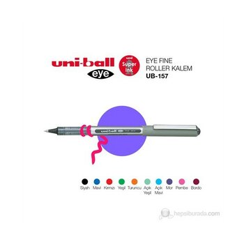 Uni-ball UB-157 Eye Fine Roller Kalem 0.7 mm - Bordo