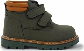 Kiko Kids Arz 4552 Fermuarlı Haki - Sarı Kış 35 Bot