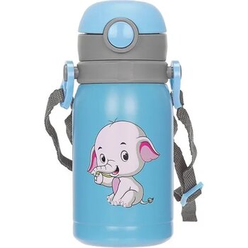 S-Link SL-TM06 300 ml Taşınabilir Paslanmaz Mavi Çelik Çocuk Termos