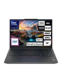 Lenovo Thinkpad E14 Gen 6 Ultra 5-125U 8 Gb Ram 2 Tb Ssd 14" Free Dos 21M7002ptx Kt31