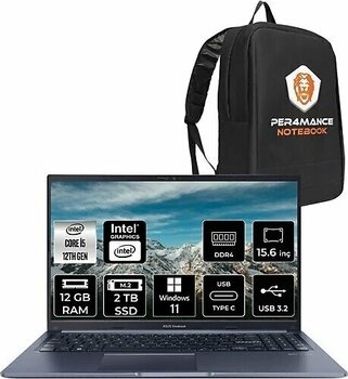 Asus Vivobook 15 X5102ZA EJ1644 15.6 inç Intel Core i5 1235U 12 GB 2 TB SSD Intel Graphics Windows 11 Home