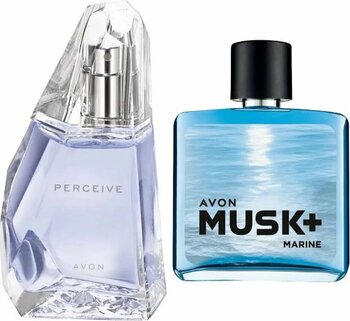 AVON Perceive 50 ml Kadın Edp+ Musk Marine 75 ml Erkek Edt