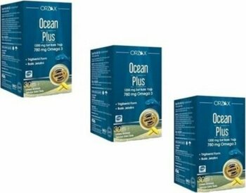 Ocean Plus Balık Yağı Omega-3 1200 Mg 30 Kapsül 3Lü Paket (Skt:05/2025)