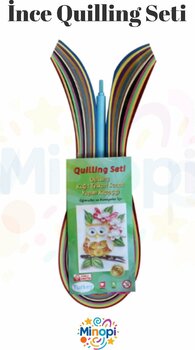 Minopi ( 1 Paket ) İnce , Quiling Seti, Kıvırma Sanatı, Kağıt Katlama, Quilling - 5 mm