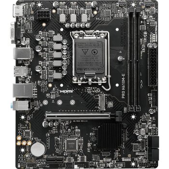 Msi Pro H610m-e Intel H610 5600 Mhz Ddr5 Soket 1700 Matx Anakart